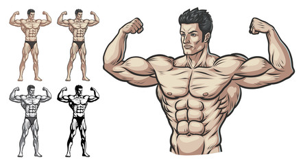 Male Bodybuilder Full Body