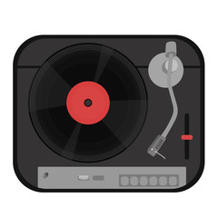 Turntable isolated on white background. Vector graphics.