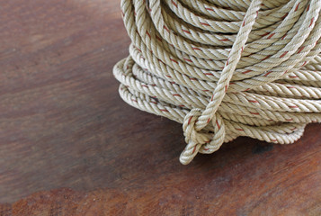 the thick rope twisted in a roll.texture, background