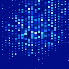 Dark BLUE vector layout with lines, rectangles. Abstract gradient illustration with colorful rectangles. Template for cellphones.