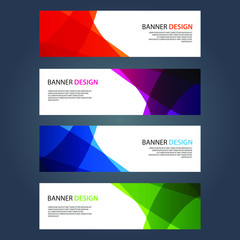 Fototapeta premium Vector Abstract design banner web template
