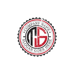 T G initial logo inspirations,vintage badge logo template