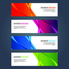 Fototapeta premium Vector Abstract design banner web template