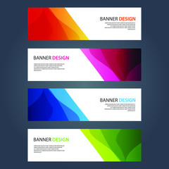 Fototapeta premium Vector Abstract design banner web template