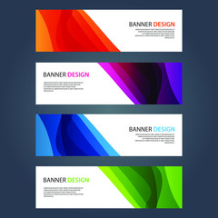 Fototapeta premium Vector Abstract design banner web template