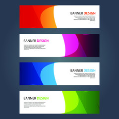 Fototapeta premium Vector Abstract design banner web template