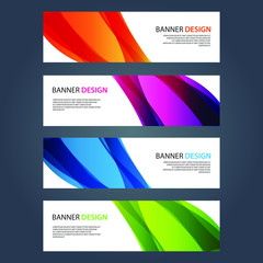 Fototapeta premium Vector Abstract design banner web template