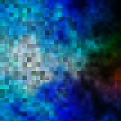 Light Blue, Green vector pattern in square style.