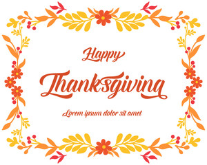 Card template of thanksgiving, with various style of autumn leaves frame. Vector