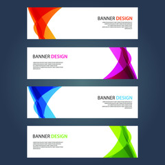 Fototapeta premium Vector Abstract design banner web template