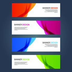 Fototapeta premium Vector Abstract design banner web template