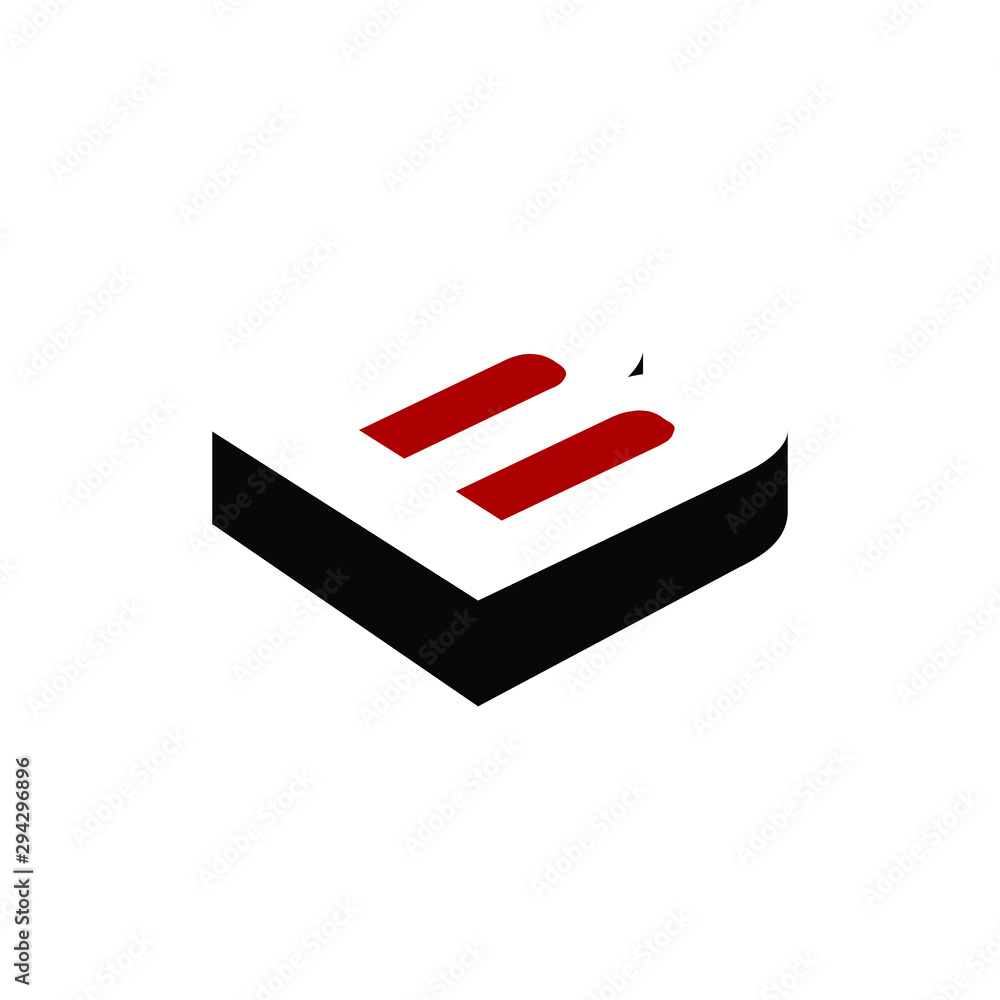 Wall mural letter b logo. modern symbol. alphabet icon. vector illustration.