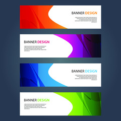 Fototapeta premium Vector Abstract design banner web template