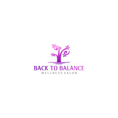 Logo for traditional and modern yoga spa and massage therapy and health clinics