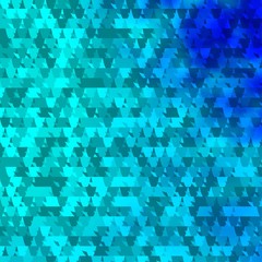 Light BLUE vector template with crystals, triangles.