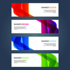 Fototapeta premium Vector Abstract design banner web template