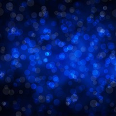 Dark BLUE vector background with spots.