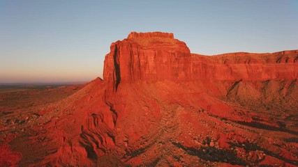 Aerial view of Monument Valley
