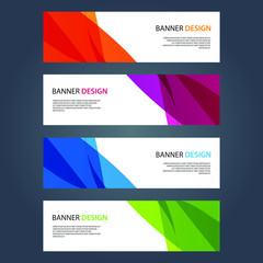 Fototapeta premium Vector Abstract design banner web template