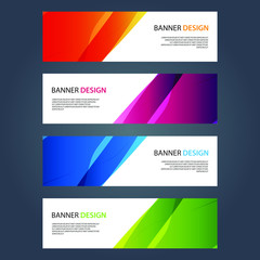 Fototapeta premium Vector Abstract design banner web template