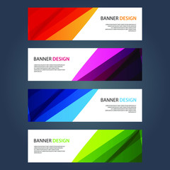 Fototapeta premium Vector Abstract design banner web template