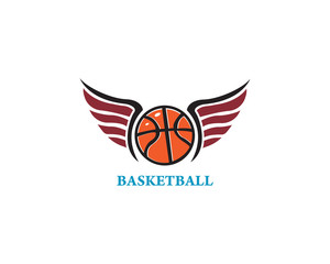 basketball logo template icon design