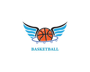 basketball logo template icon design
