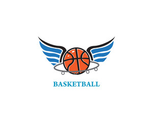 Fototapeta na wymiar basketball logo template icon design