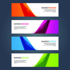 Fototapeta premium Vector Abstract design banner web template