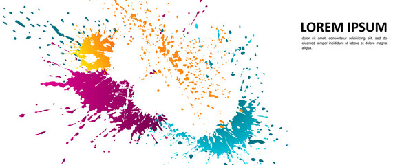 Abstract background - bright spots of paint.