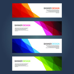Fototapeta premium Vector Abstract design banner web template