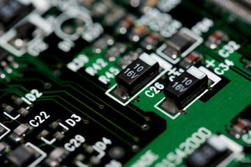 Abstract,close up of Mainboard Electronic computer background. (logic board,cpu motherboard,Main board,system board,mobo)