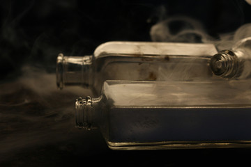 Bottles with Smoke