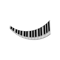 Fototapeta na wymiar piano logo and symbol vectors
