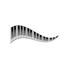 piano logo and symbol vectors
