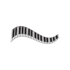piano logo and symbol vectors