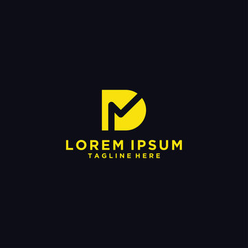 Letter DM  logo designs