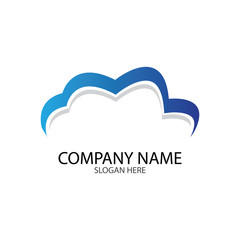 Cloud template vector