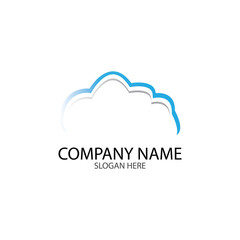 Cloud template vector