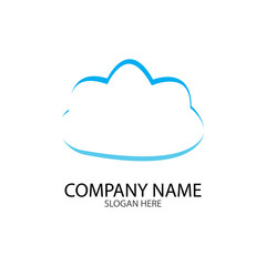 Cloud template vector