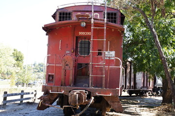 Old Train engine cabooz connector train signs