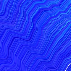Dark BLUE vector background with bent lines.