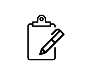 Clipboard line icon