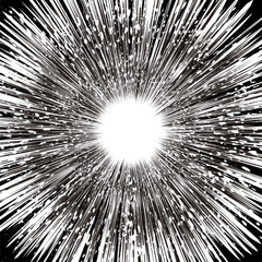 Manga radial explosion effect