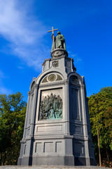 Fototapeta na wymiar Saint Vladimir Monument, dedicated to the Great Prince of Kiev Vladimir the Great (built in 1853) in Kiev, Ukraine