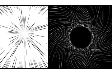 Naklejka premium Manga universe effect
