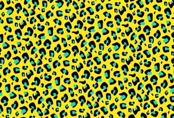 pattern green yellow leopard background
