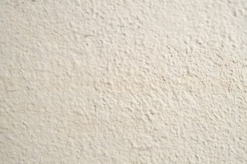 The textural surface of the wall of the house of fashionable color vanilla custard by the sun.