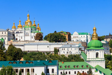 Obraz premium View of the Kiev Pechersk Lavra, also known as the Kiev Monastery of the Caves in Ukraine