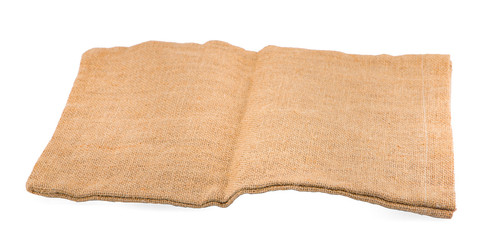 bag Sackcloth isolated on white background.clipping path